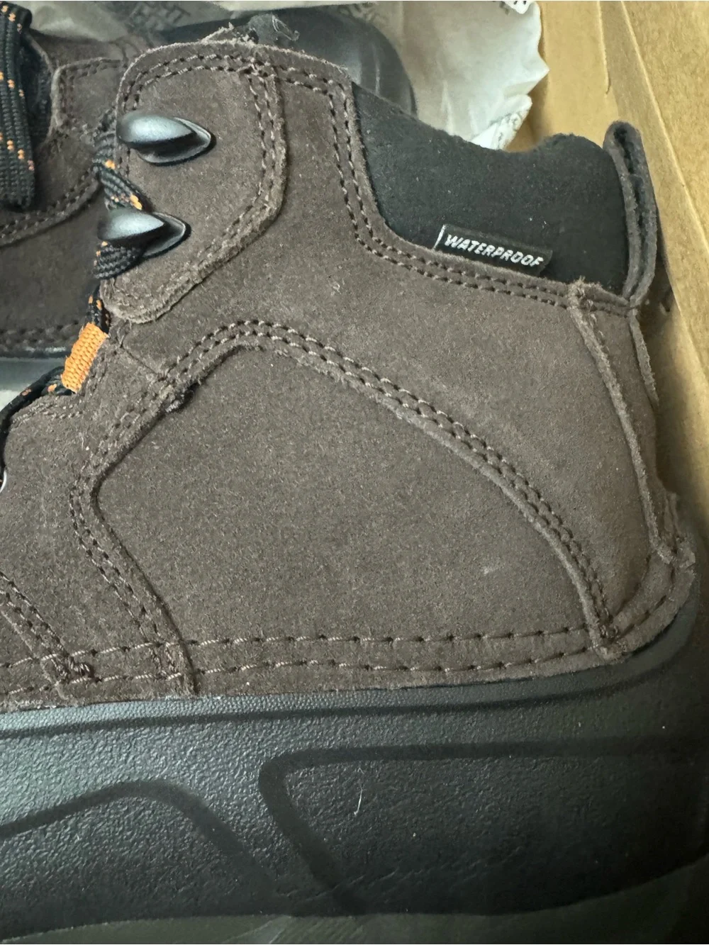 The North Face Men's Snowfuse  Brown and Black Waterproof Boot